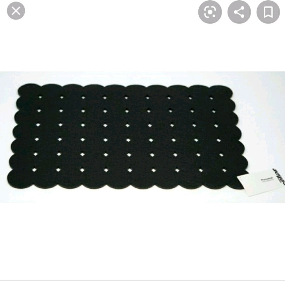 The cellar Placemat Salvamantel black set of 4‎